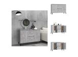 Vidaxl Credenza Grigio Cemento 104X35X70 Cm In Legno - Credenze