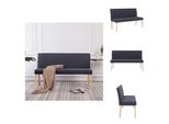 Vidaxl Panca 139,5 Cm In Poliestere Grigio Scuro - Panche Per Il Corridoio E Per La Casa