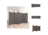Vidaxl Paravento 5 Pezzi Antracite 433X180 Cm Tessuto - Divisorio Per Ambienti