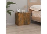 Maison Exclusive - Comodino Da Parete In Rovere Affumicato 50X30X47 Cm