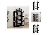 Vidaxl Libreria Nera 86X25,5X140 Cm Materiale A Base Di Legno - Librerie E Scaffali