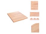 Vidaxl Mensola A Muro Marrone Chiaro 40X50X2 Cm In Legno Massiccio Trattato Con Rovere - Mensole A Muro