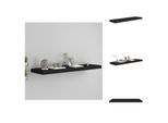 Vidaxl Scaffale Galleggiante Nero 90X23,5X3,8 Cm Mdf - Mensole A Muro