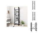 Vidaxl Libreria 5 Scomparti Grigio Cemento 60X30X175 Cm Materiale Legno - Librerie & Librerie