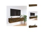 Vidaxl Armadio A Muro Rovere Fumé 88X26X18,5 Cm Materiale Legno - Mensole A Muro