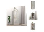 Vidaxl Armadio A Muro Grigio Cemento 34,5X34X90 Cm In Legno - Mensole A Muro