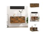 Vidaxl Armadio A Muro Rovere Fumé 80X35X36,5 Cm Materiale A Base Di Legno - Mensole A Muro