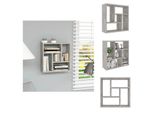 Vidaxl Mensola A Muro Grigio Cemento 45,1X16X45,1 Cm Materiale A Base Di Legno - Mensole A Muro