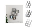 Vidaxl Scaffale A Cubo In Cemento Grigio 78X15X93 Cm Materiale A Base Di Legno - Mensole A Muro