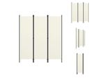Vidaxl 3 Pezzi Divisori Per Ambienti Bianco Crema 150X180 Cm - Divisori Per Ambienti