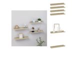 Vidaxl Mensole Da Parete 4 Pz. Rovere Sonoma 40X9X3 Cm - Mensole A Muro