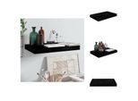 Vidaxl Scaffale Galleggiante Nero Lucido 40X23X3,8 Cm Mdf - Mensole A Muro