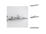 Vidaxl Scaffale Galleggiante Grigio 90X23,5X3,8 Cm Mdf - Mensole A Muro