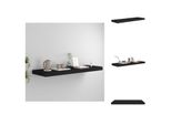 Vidaxl Scaffale Galleggiante Nero 80X23,5X3,8 Cm Mdf - Mensole A Muro
