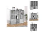 Vidaxl Libreria Grigio Cemento 98X30X98 Cm In Legno - Librerie E Scaffalature