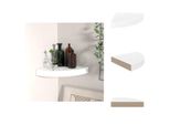 Vidaxl Mensola Galleggiante Ad Angolo Bianco Lucido 25X25X3,8 Cm Mdf - Mensole A Muro