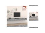 Vidaxl Armadi A Muro 2 Pz. Grigio Sonoma 102X30X20 Cm Materiale A Base Di Legno - Mensole A Muro