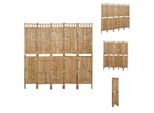 Vidaxl 5 Pezzi Divisori In Bambù 200X180 Cm - Divisori Per Ambienti