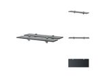 Vidaxl Mensole Galleggianti 2 Pz. Vetro 50X20 Cm 8 Mm - Mensole A Muro