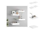 Vidaxl Mensole Galleggianti 4 Pz. Bianco 23X23,5X3,8 Cm Mdf - Mensole A Muro