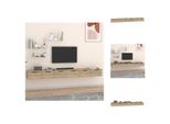 Vidaxl Armadi A Muro 2 Pezzi Rovere Sonoma 102X30X20 Cm Materiale Legno - Mensole A Muro