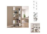 Vidaxl Libreria/Divisorio Bianco 80X24X192 Cm In Legno - Librerie E Scaffalature