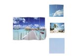 Vidaxl Divisorio Per Ambienti Pieghevole 217X170 Cm Spiaggia - Divisorio Per Ambienti
