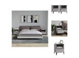 Vidaxl Comodini 2 Pz. Grigio Sonoma 40X35X50 Cm - Armadi