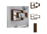 Vidaxl Scaffale A Muro Marrone Effetto Rovere 104X20X58,5 Cm Materiale A Base Di Legno - Scaffali A Muro