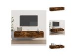Vidaxl Armadio A Muro Rovere Fumé 102X30X20 Cm Materiale A Base Di Legno - Mensole A Muro