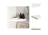 Vidaxl Mensola Galleggiante Ad Angolo Bianca 35X35X3,8 Cm Mdf - Mensole A Muro