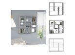 Vidaxl Scaffale Da Parete Grigio Sonoma 90X16X78 Cm In Legno - Scaffali Da Parete