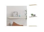Vidaxl Scaffale Galleggiante Effetto Rovere E Bianco 80X23,5X3,8 Cm Mdf - Mensole A Muro