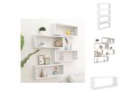 Vidaxl Mensole A Cubo 4 Pz. Bianco 60X15X23 Cm Materiale A Base Di Legno - Mensole A Muro