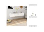 Vidaxl Scaffale A Parete Bianco 88X26X18,5 Cm Materiale A Base Di Legno - Scaffali A Parete