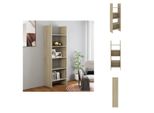Vidaxl Libreria Rovere Sonoma 60X35X180 Cm Materiale A Base Di Legno - Librerie E Scaffalature