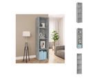 Vidaxl Libreria/Tv Grigio Cemento 36X30X143 Cm Materiale Legno - Librerie E Scaffali