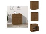 Vidaxl Credenza Marrone Miele 65,5X40X75 Cm In Legno Di Pino Massiccio - Credenze