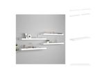 Vidaxl Mensole Galleggianti 4 Pz. Bianco 90X23,5X3,8 Cm Mdf - Mensole A Muro