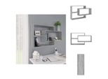 Vidaxl Mensola A Muro Grigio Sonoma 104X20X58,5 Cm In Legno - Mensole A Muro