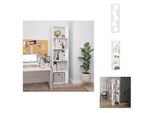 Vidaxl Libreria/Divisorio Bianco 45X24X159 Cm Materiale A Base Di Legno - Librerie E Scaffalature