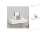 Vidaxl Mensola A Muro Con Cassetto Bianco 60X23,5X10 Cm Mdf - Mensole A Muro