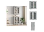 Vidaxl Armadio A Muro Grigio Sonoma 69,5X34X90 Cm - Credenze