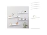 Vidaxl Mensole Da Parete 4 Pz. Bianco 80X9X3 Cm - Mensole A Muro