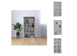Vidaxl Libreria/Seduta In Cemento Grigio 66×30×130 Cm Materiale A Base Di Legno - Librerie & Librerie