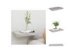 Vidaxl Scaffale Galleggiante Grigio Cemento 50X23X3,8 Cm Mdf - Mensole A Muro