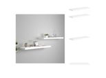 Vidaxl Mensole Galleggianti 2 Pz. Bianco 90X23,5X3,8 Cm Mdf - Mensole A Muro