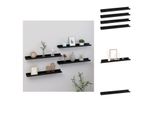 Vidaxl Mensole Da Parete 4 Pz. Nero 60X9X3 Cm - Mensole A Muro