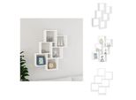 Vidaxl Scaffale A Cubo Bianco 78X15X93 Cm In Legno - Mensole A Muro