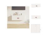 Vidaxl Armadio A Muro Bianco 80X30X30 Cm In Legno Di Pino Massiccio - Mensole A Muro